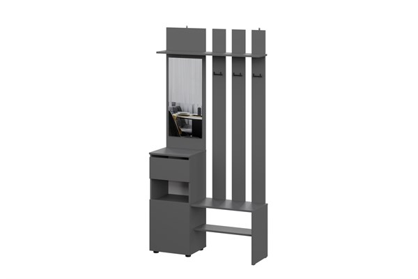 Вешалка с зеркалом Денвер 15012