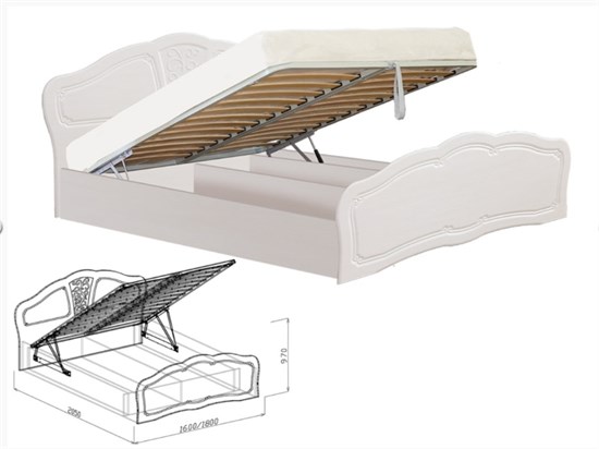 Кровать №2 с подъемным мехнизмом Тиффани 15655