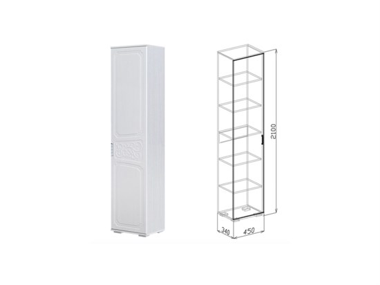 Пенал бельевой №4 Нежность 15911