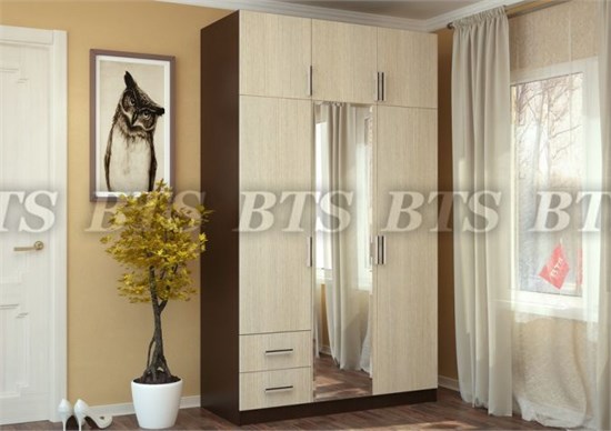 Шкаф 3 створчатый с ящиками 16040