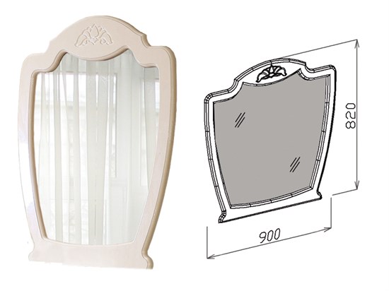 Зеркало Валенсия 16103