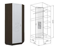 Шкаф угловой Атлантида 15789